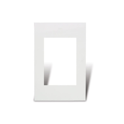 [EI43690] Conjunto De Placa Blanca De 4 Modulos Con Soporte - Linea Siglo 21 - Cambre