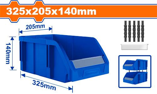 [E43942] Contenedor Gabeta Apilable 325X205X140MM - Wadfow