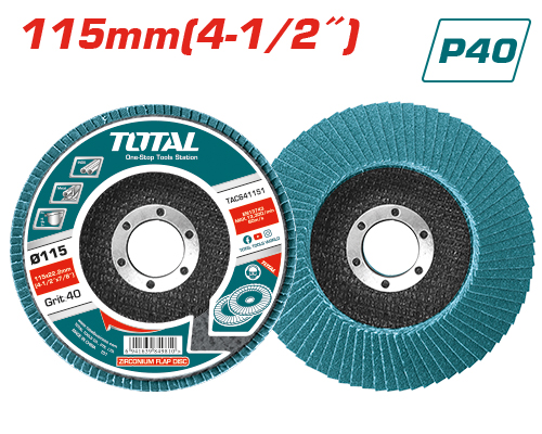 [E44266] Disco Flap Zirconio 115MM (p40) - Total