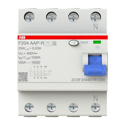 [EC44283] Disy Diferencial 4P 025A Si Tipo A 30mA F204 - Ap - R - Abb