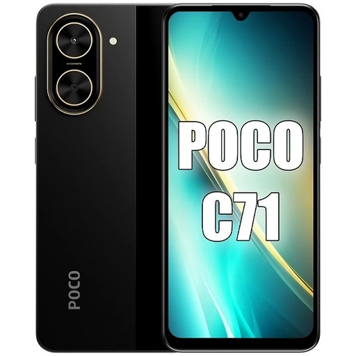 [TC44501] Celular Xiaomi POCO C71 Dual SIM de 64GB 4GB RAM de 6.88" 32MP 8MP - Dorado (Glo