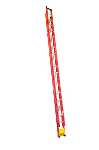 [E44584] Escalera De Fibra De Vidrio - Profesional - Extensible - 31P - 5,40 X 9,60 M - Wbertolo