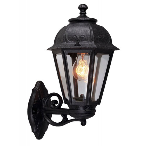 [EI44688] Farol Aplique Bisso/saba E27 De 1 Luz Negro Fumagalli