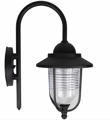 [EI44699] Farol Aplique De 1 Luz E27 Superior Negro Verona Argo
