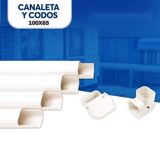 [EC44936] Codo para Canaleta de PVC Stand 100x65
