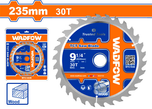 [FC45049] Hoja De Sierra Tct 235MM 30T Para Madera - Wadfow