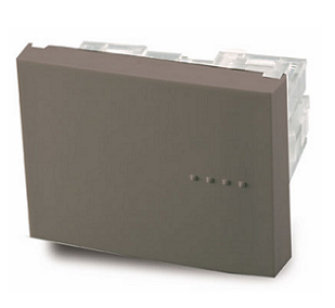 [EI45080] Interruptor Bipolar Gris 4 Vias Tecla Doble - Linea Bauhaus - Cambre