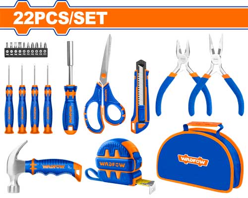 [E45174] Juego De Herramientas Manuales En Bolso (22 Pzs) - Wadfow