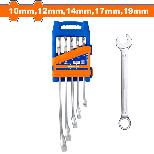 [FH45183] Juego De Llaves Combinadas 10 - 19MM (5 Pzs) - Wadfow