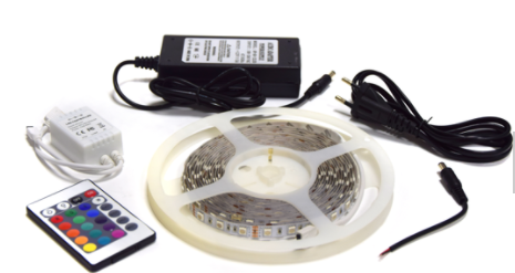 [EI45227] Kit De Cinta LED 12V 3 Metros Con Fuente RGB Argo