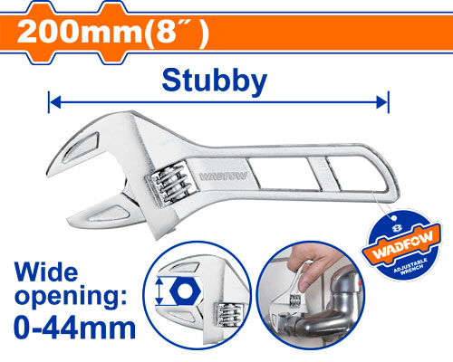 [FH45390] Llave Ajustable 200MM Corta - Wadfow