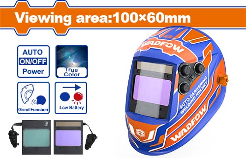 [FH45474] Máscara De Soldar C/ Auto Oscurecimiento (visual 100X60MM) - Wadfow