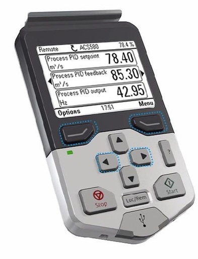 [E45568] Panel De Control Estandar Para Variador De Frecuencia Acs580