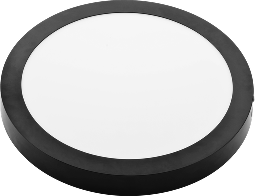 [EI45681] Panel LED Para Adosar 24W 1920LM Luz Calida/neutra/fria Ø295mm Optima Negro Argo