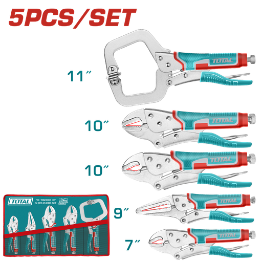 [FC45940] Pinzas De Presión 7 - 11PULG (5 Pzs) - Total