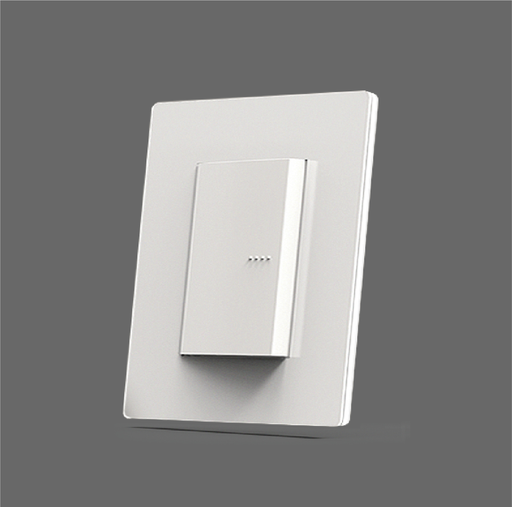 [EI46066] Placa Policarbonato Blanca Con Fondo Gris De 4 Modulos - Linea Arte - Cambre