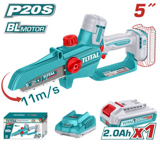 [FC46132] Podadora Motosierra A Bateria 20V 12CM (5 Pulg) (auto Lubricacion) - Bat/car - Tgsli20561 - Total