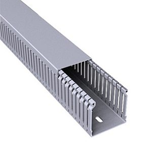 [EC04718] Canal PVC Ranurado Gris p/ cable 40x50x2000mm