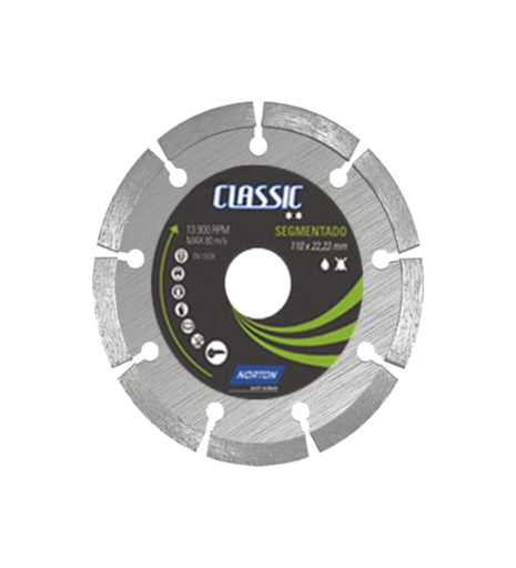 [FC00633] Disco Corte Diamantado Classic 110x22 - Norton